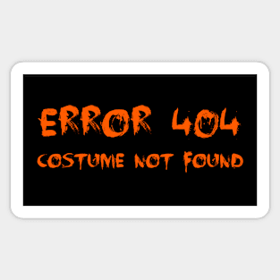 Error 404 Costume Not Found Sticker